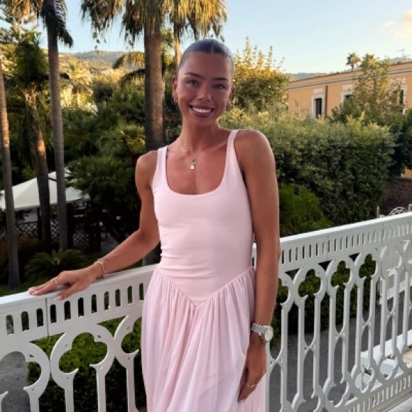 🆕(NWT) ZARA Bloggers Fav Combination Tulle Balloon Midi Dress. Size SMALL. Pink - Picture 8 of 16